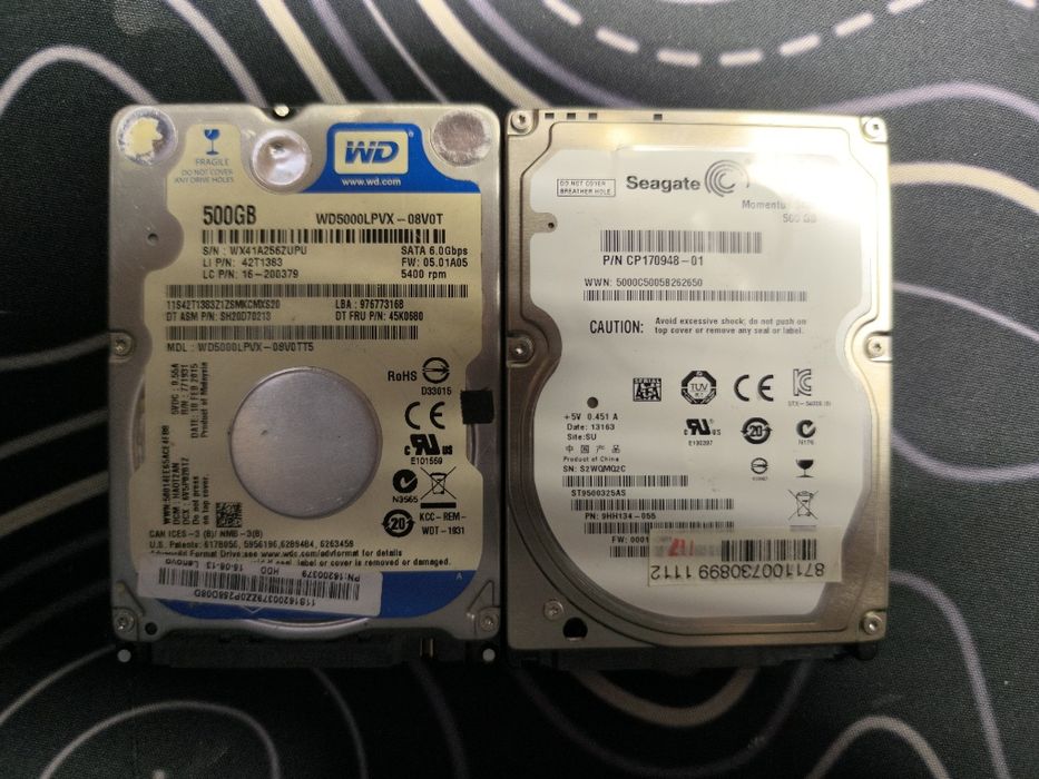 Жёсткие диски 500Gb