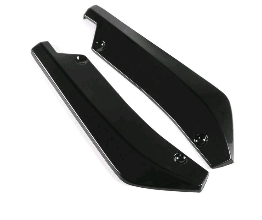Extensii / Colțare Lip Bara Spate BMW F30 – Negru Lucios