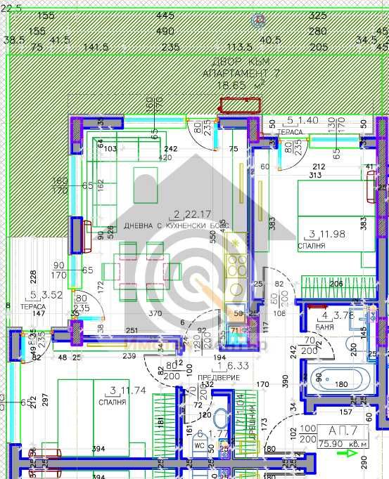 Тристаен апартамент в Малинова долина