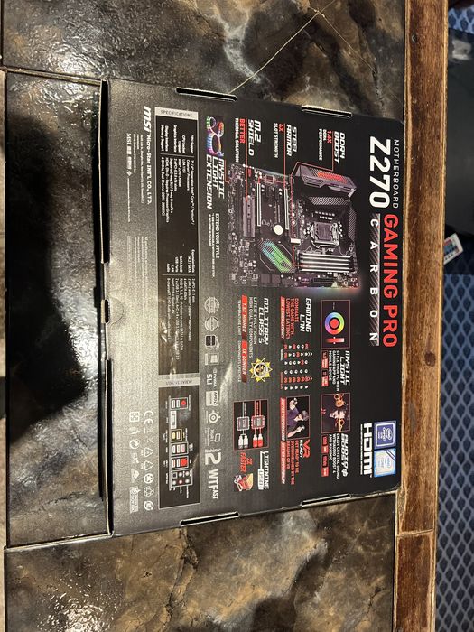 Msi Z270 + I7 7700k | gaming pro carbon дъно с intel i7 процесор