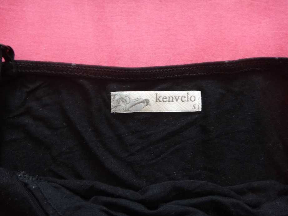 Kenvelo Черен потник на лъскави точки брокатени Кенвело