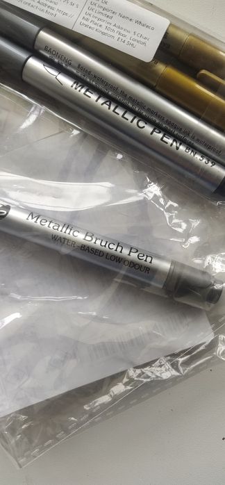 Маркеры  металл и золото