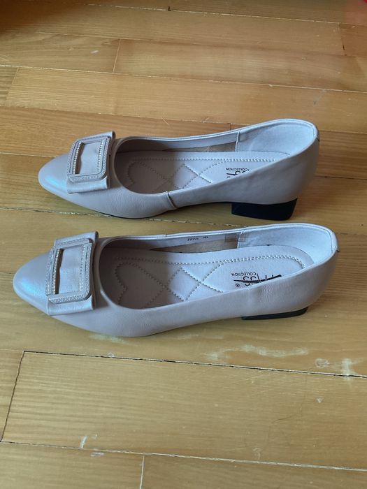 Balerini albi, marimea 40