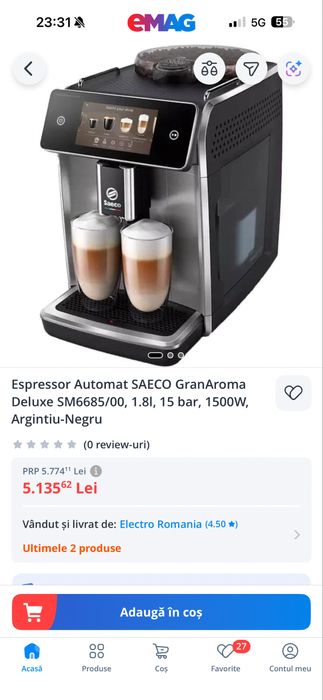 Espressor automat SAECO GranAroma Deluxe Full Touch