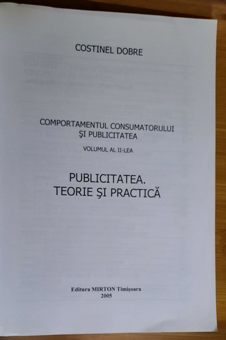 Publicitatea. Teorie și practică