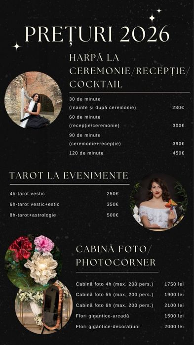 Harpă la evenimente
