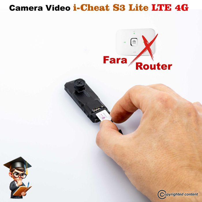 Camera video cu cartela SIM Fara ROUTER! Casca de copiat Casti copiat