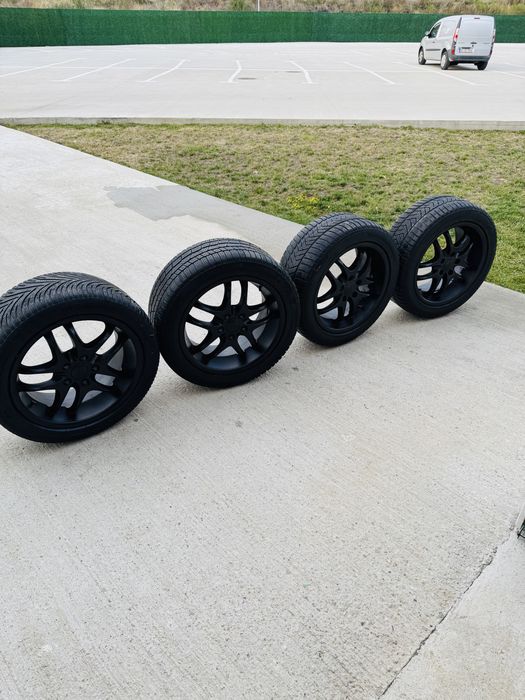 Jante R17 Audi + anvelope iarna 245/45 R17 toate 4