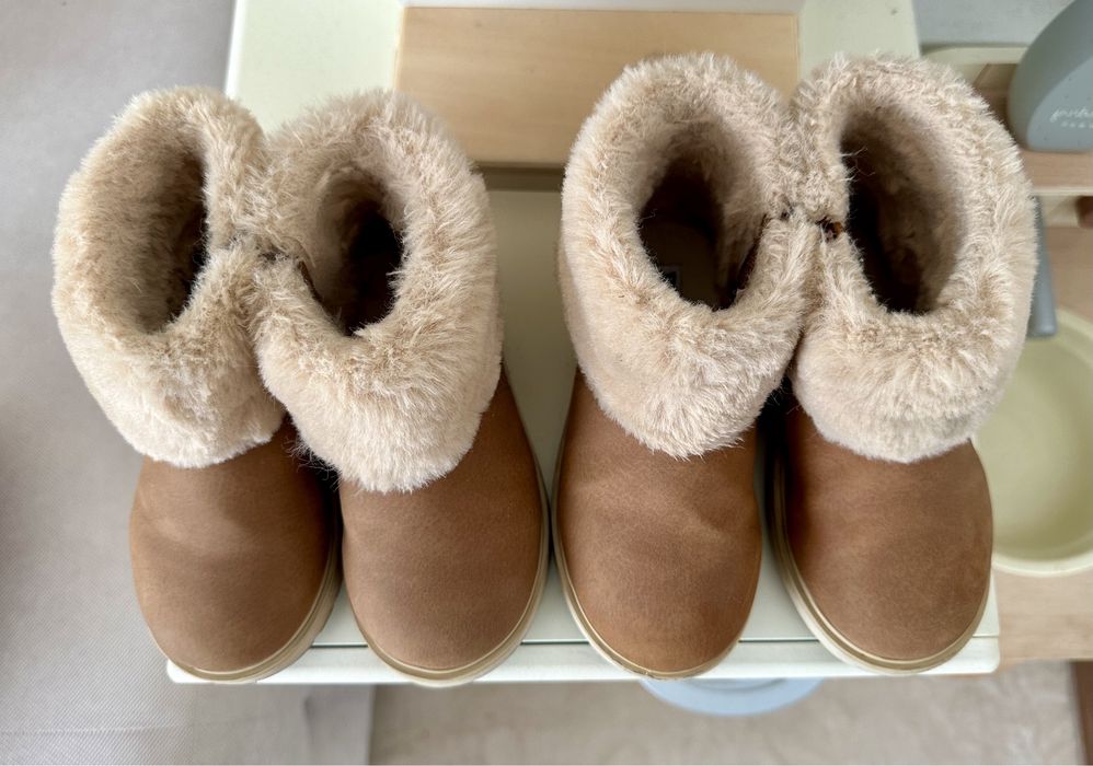 Zara Детски ботуши с косъм - номер 23