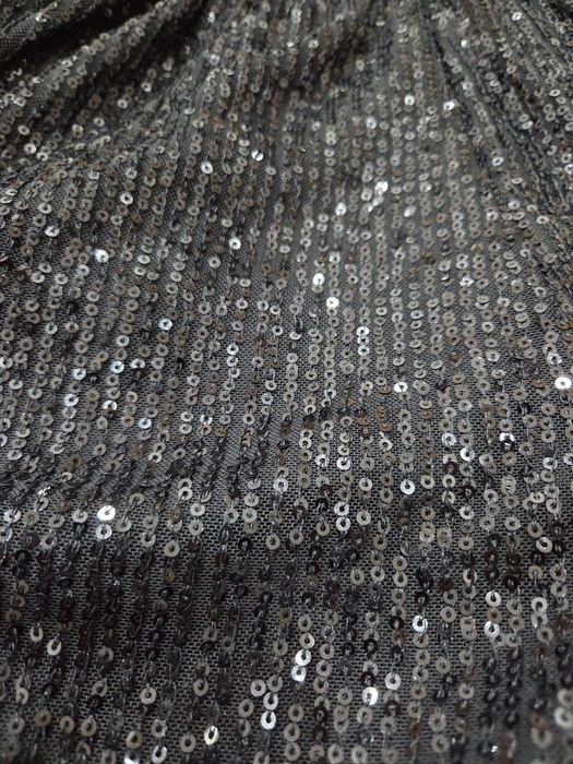 Lulus черна рокля XS с блестящи пайети | Watch Me Shine Black Sequin