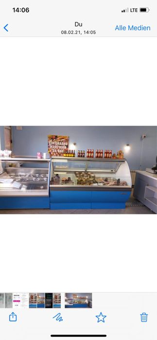 Хоризонтална , щандова хладилна витрина