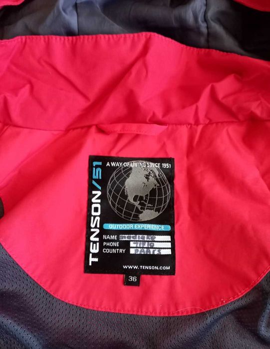 Tenson Lucky, Водоустойчиво Дамско яке, размер 36