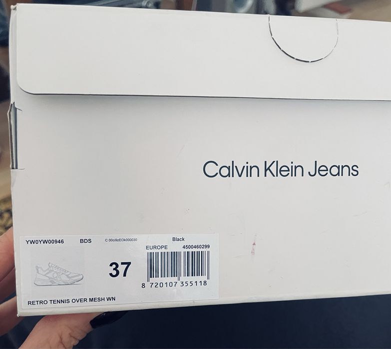 Дамски ретро маратонки Calvin Klein Jeans с камъчета