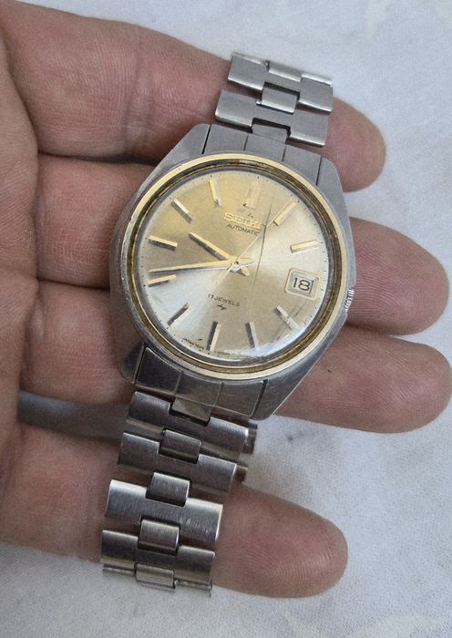 Ceas bărbătesc automat Seiko 7005-8022, cu 17 rubine, vintage din anii '70, oțel inoxidabil, fabricat în Japonia.
