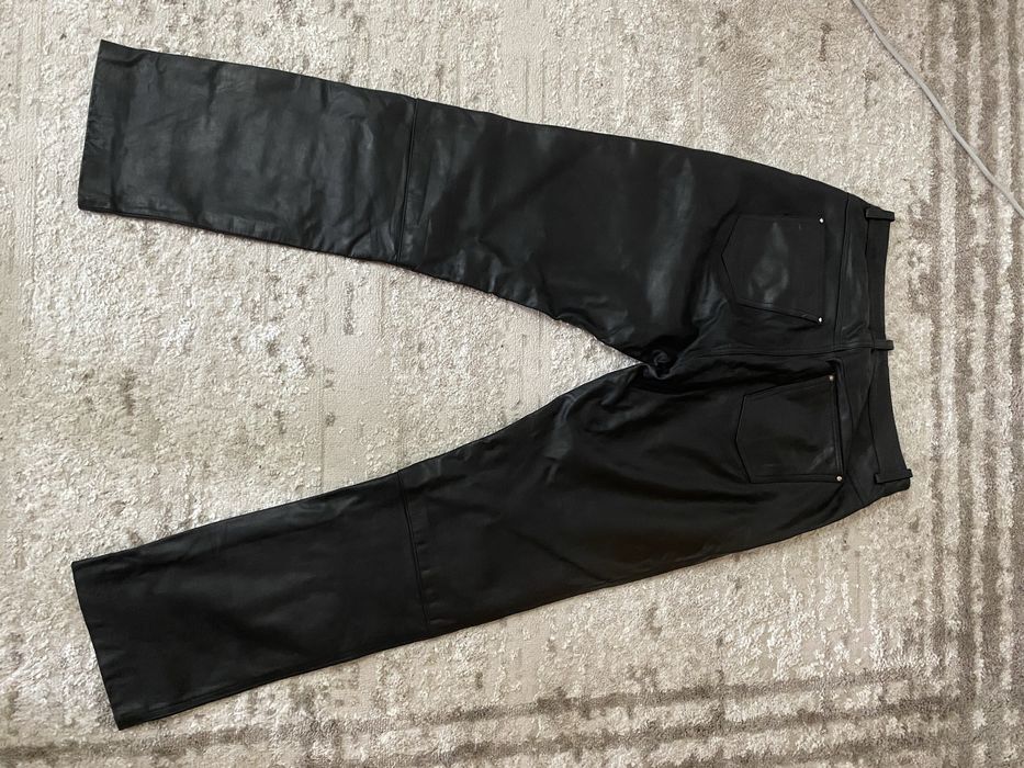 Брюки мужские кожаные