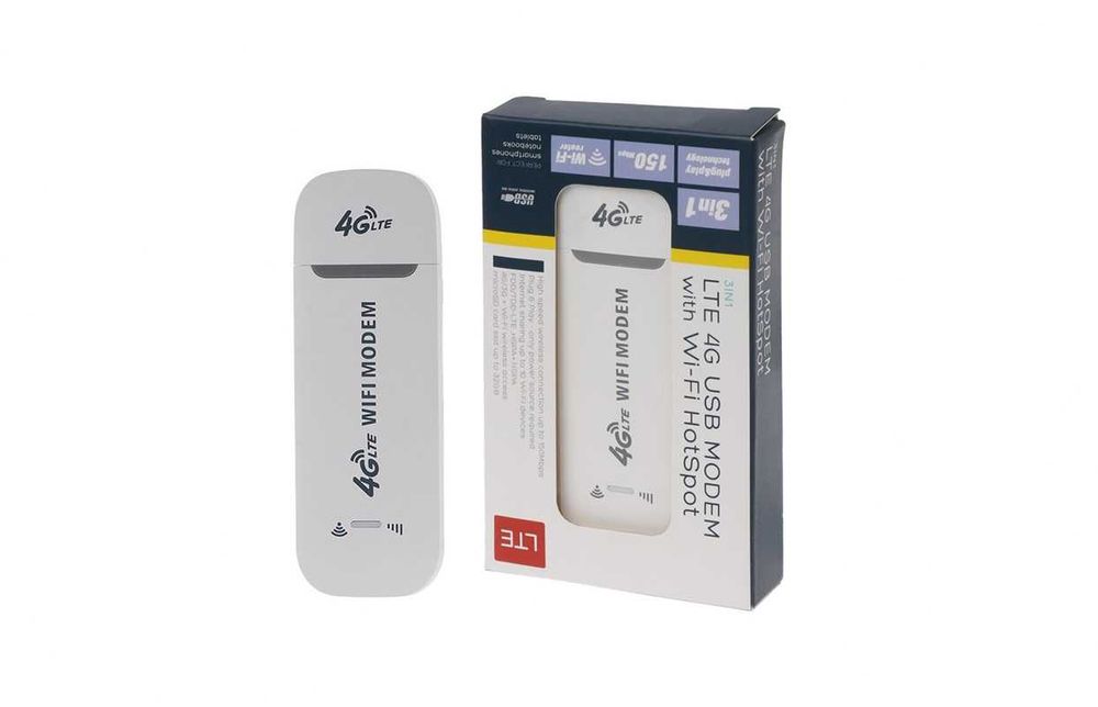 4G LTE USB Модем и WiFi Рутер 150Mbps - Преносим Безжичен Хотспот за SIM Карта, Интернет за Кола, Дом и Офис, Pocket Router Stick