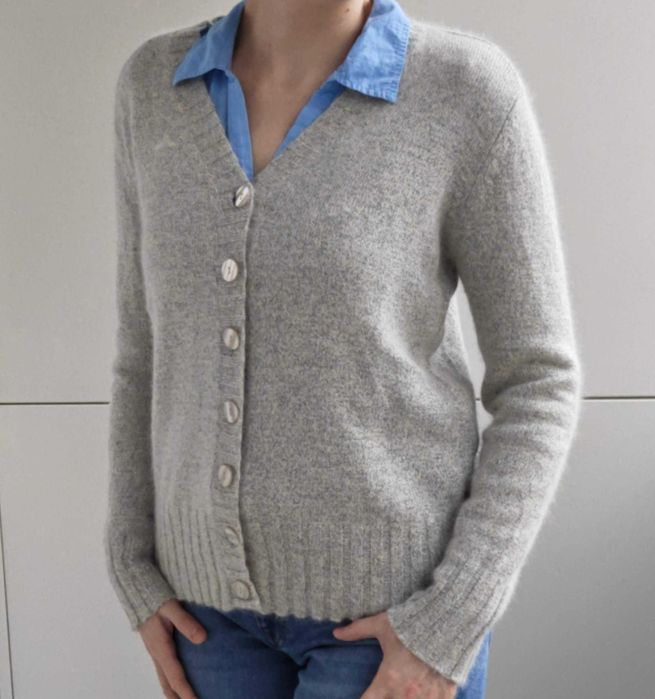 Cardigan angora cu matase