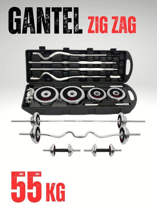 Gantel Nabor Zig zag | 55kg Sotuvda
