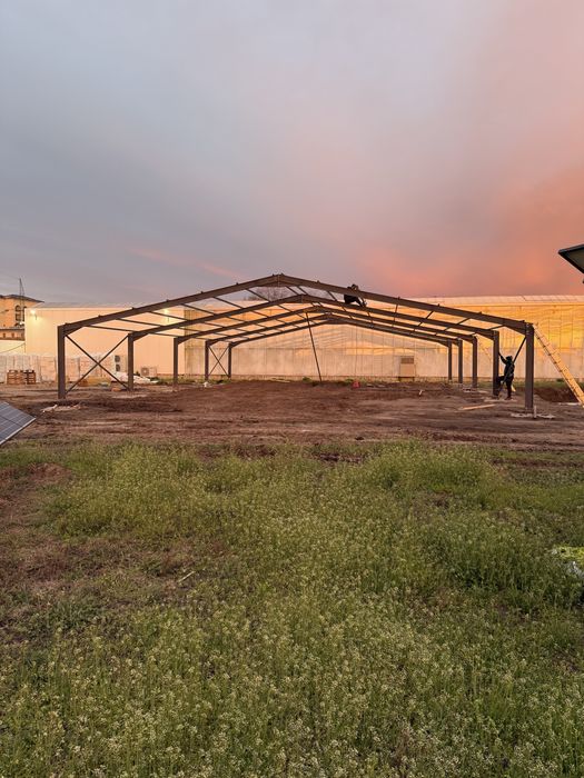 Vand hala metalica completa