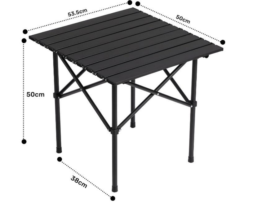 Сгъваема маса за къмпинг 55x50см
