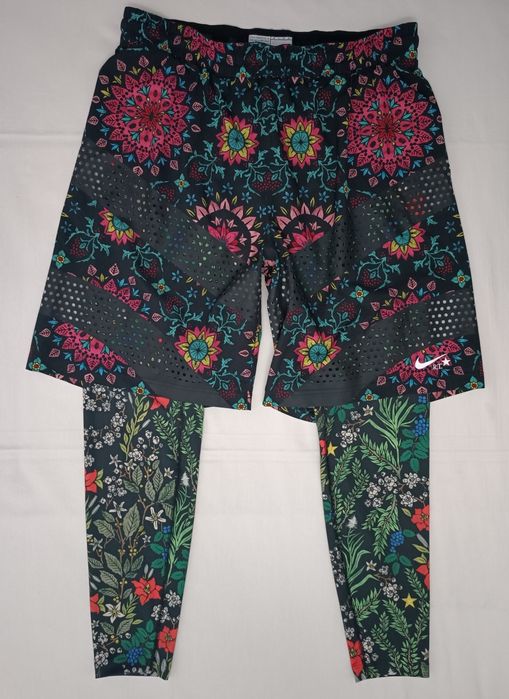 Nike Lab x Riccardo Tisci 2in1 Shorts оригинални гащета с клин XL Найк спорт шорти 2в1