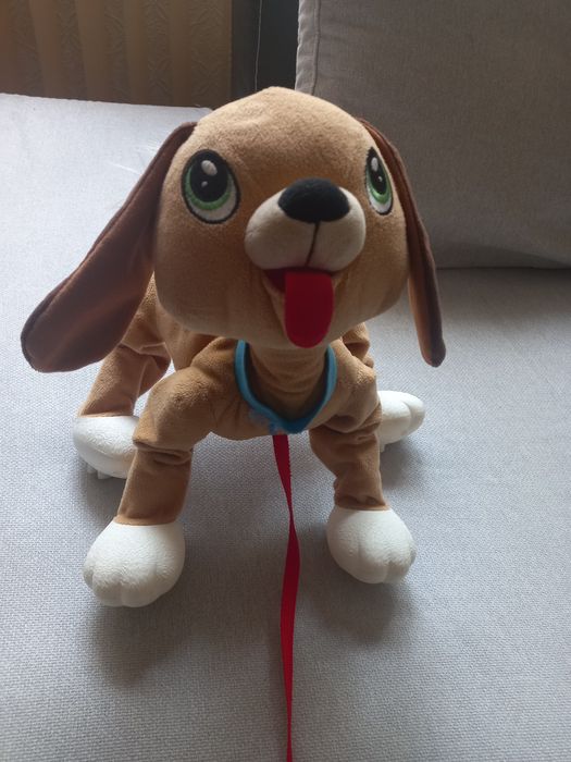 Куче на каишка за дърпане