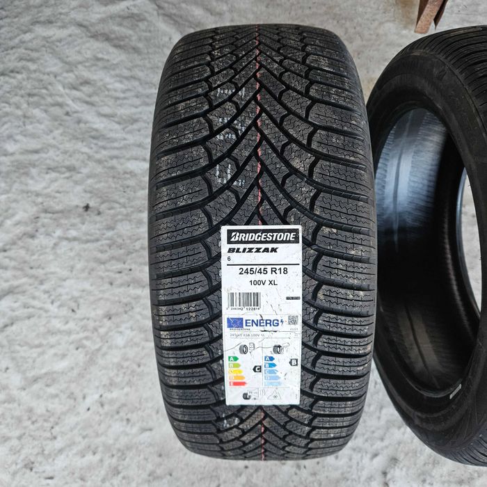 2 Нови зимни гуми 245/45R18 Bridgestone Blizzak 6 Enliten 100V с борд