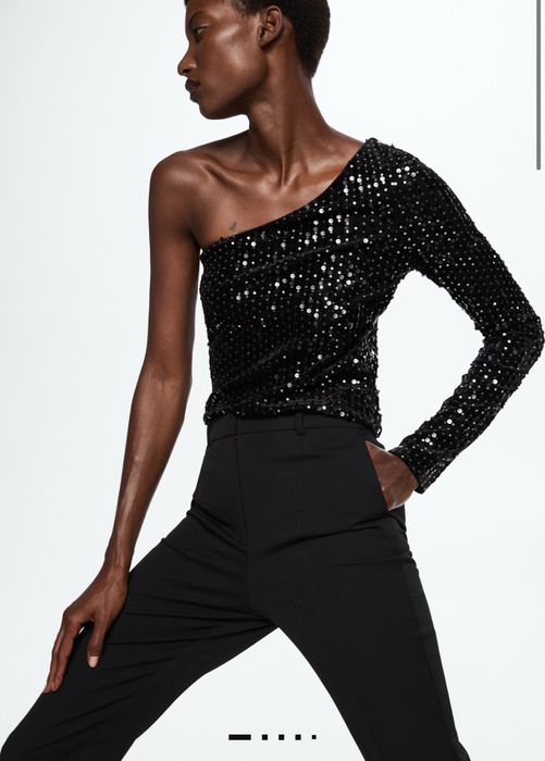 Блуза с Пайети Mango