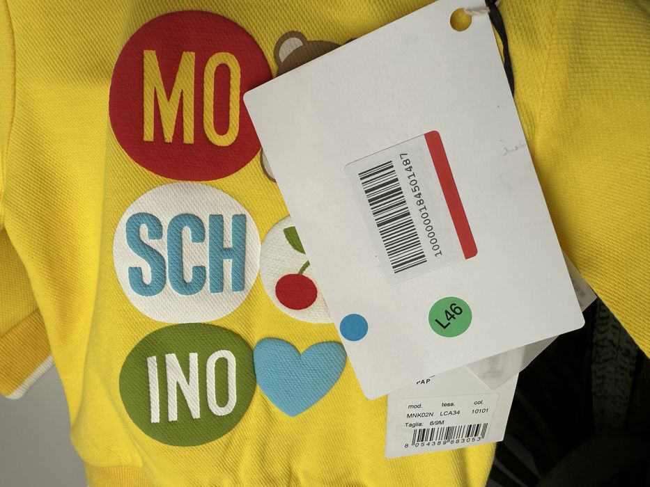 Set Moschino, nou cu eticheta, marimea 6-9 luni