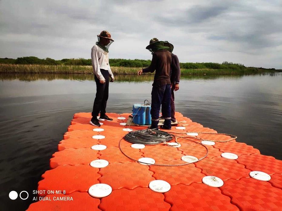 Мост из пластика (понтоны)