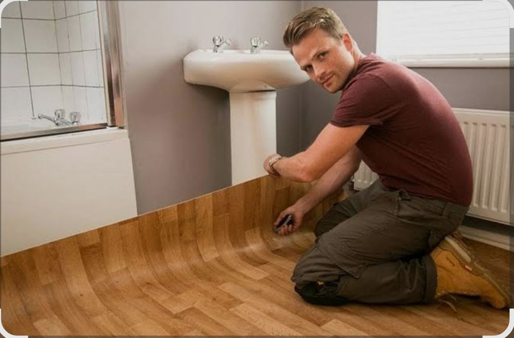 Укладка линолеума