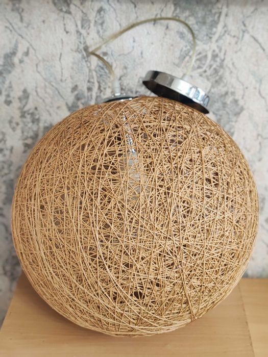 Люстра (светильник) Шар Плетёный, из ротанга