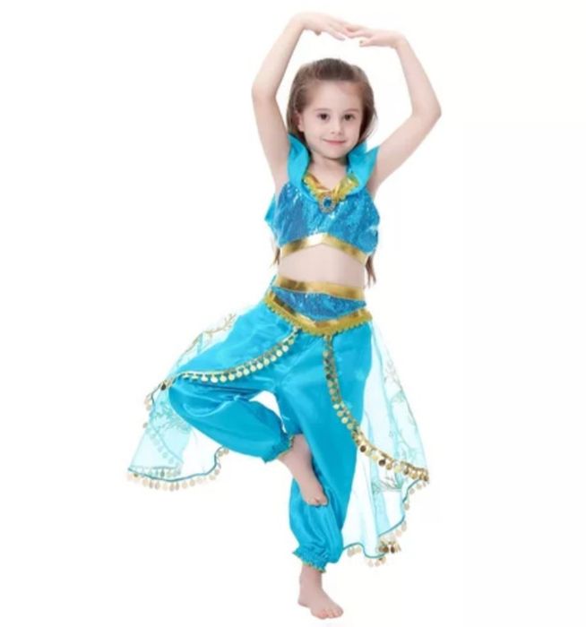 Костюми на Принцеса Жасмин от Аладин с лента за коса и  и ак