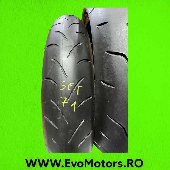 Set Anvelope Moto 120 70 17 si 180 55 17 Bridgestone Bt016 Set71