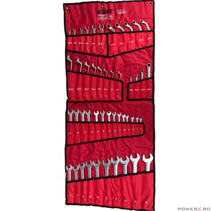 Set chei combinate 6-32mm, 47 piese, crom-vanadiu, Verke