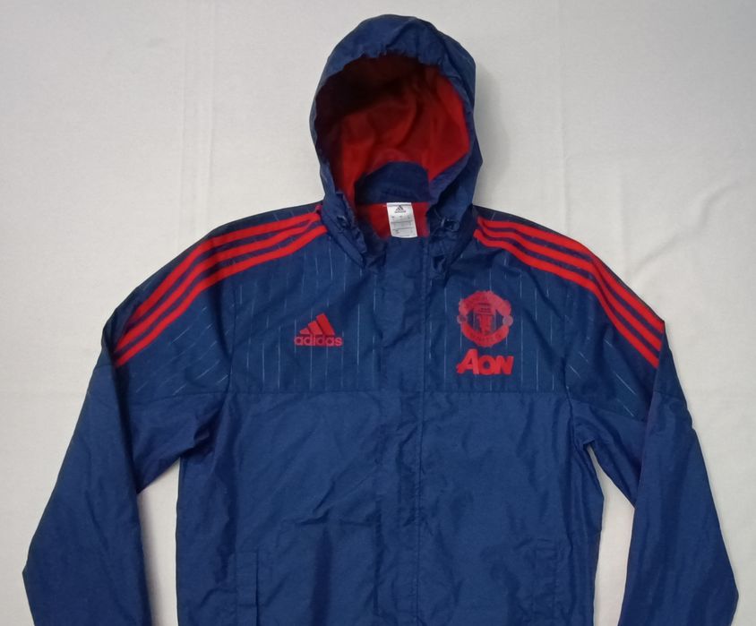 Adidas Manchester United Jacket оригинално яке S Адидас Ман. Юнайтед