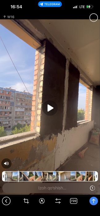 Gisht teramiz balkonga