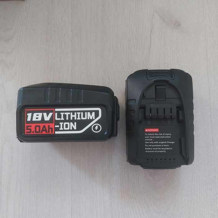 КОМПЛЕКТ 2 бр. Батерии 18V / 20V MAX 5.0Ah Li-ion (PBA18V) – за Bosch, Gardena и др.
