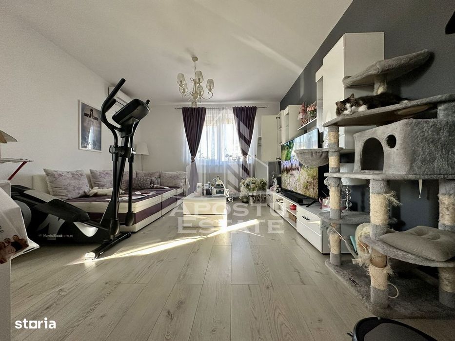 Apartament cu 2 camere de vanzare, complet mobilat si utilat, Giroc