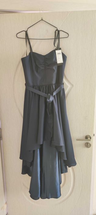 Официална рокля тъмно синя