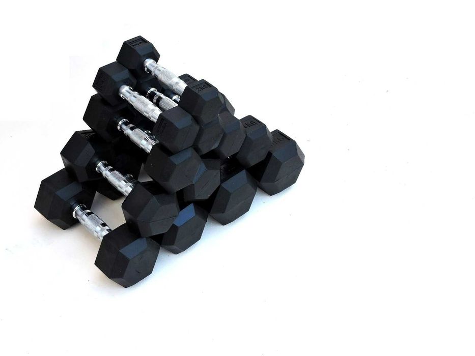 Сет Стойка за Гири + Дъмбели HEX Pro 10 чифта, Комплект Гири и Стелаж