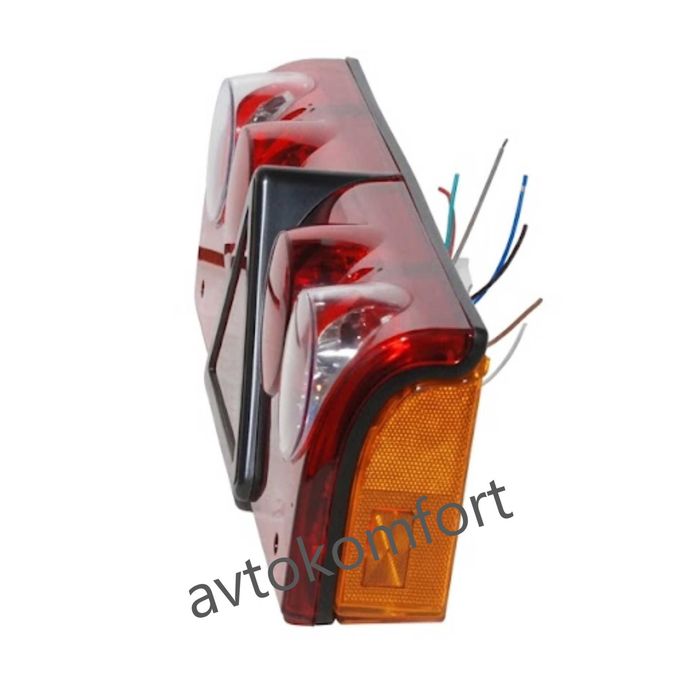 Комплект задни стопове за ремарке/полуремарке тип Schmitz – Ляв и Десен – 12V / 24V – 420x140x80 mm – OEM 1098645