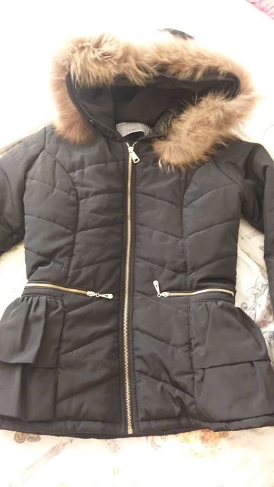 Кокетно яке със естествен косъм С размер