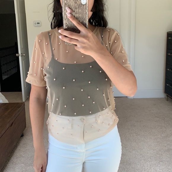 Нова тюлена блузка Зара М размер