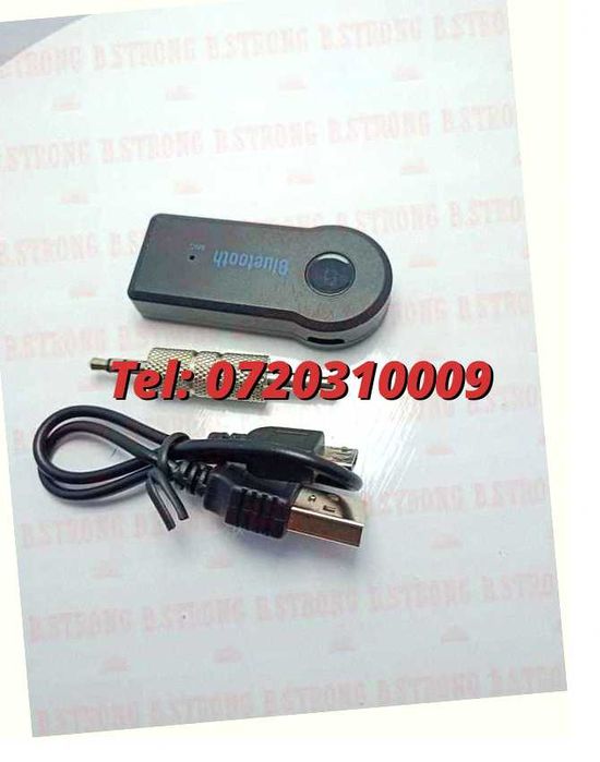Receptor Audio Bluetooth Auto Auxiliar 3.5 Mm Jack Hands Free Pentru Conectare Si Redare Audio Pe Echipamente Compatibile