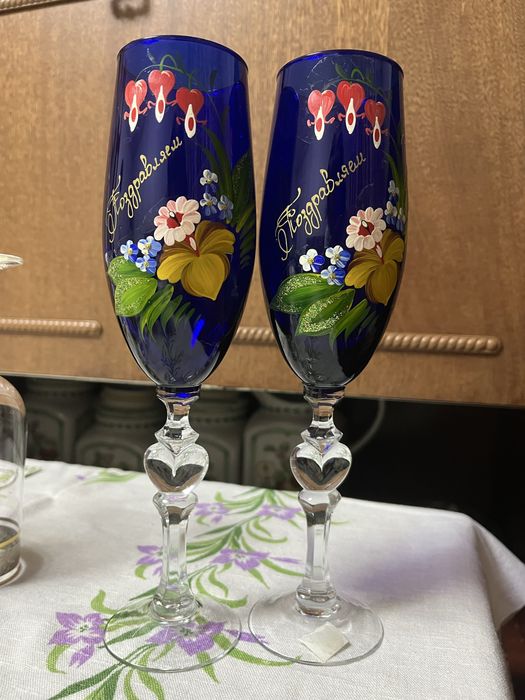 Фужеры стеклянные
