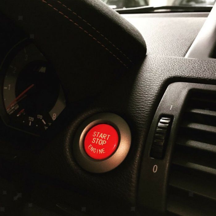 3D 3Д Стикер Старт-Стоп бутон БМВ BMW E60 E61 E70 E71 E87 E89 E90 Е91