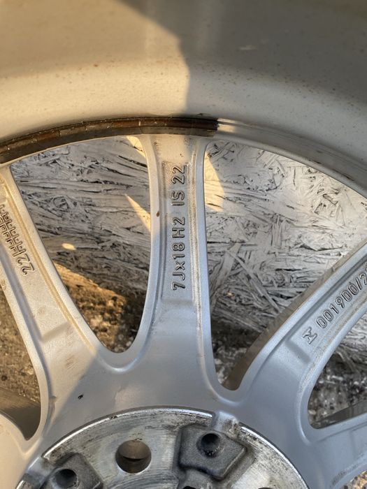 Vând 1 set jante Bmw  grupul Vag Mercedes  5x112,R 18,cb 66,6,et 22