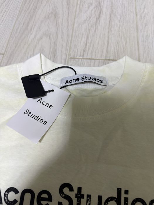 Vand bluza alba Acne Studios STOCKHOLM