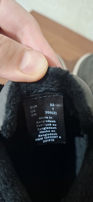 Демисезонные ботинки H&M 32